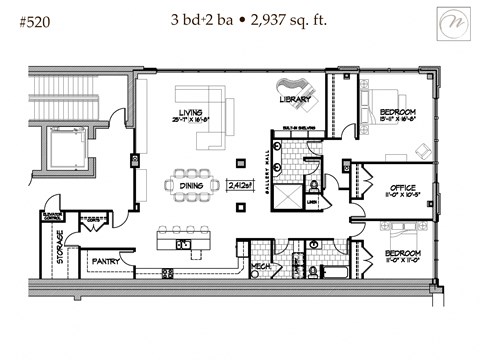 the third level floor plan